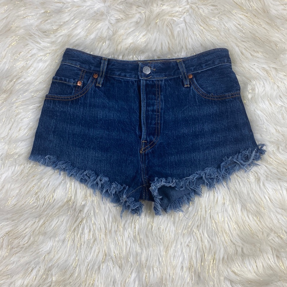 Levi’s  501 High Rise Button Fly Denim Jean Shorts Size 26